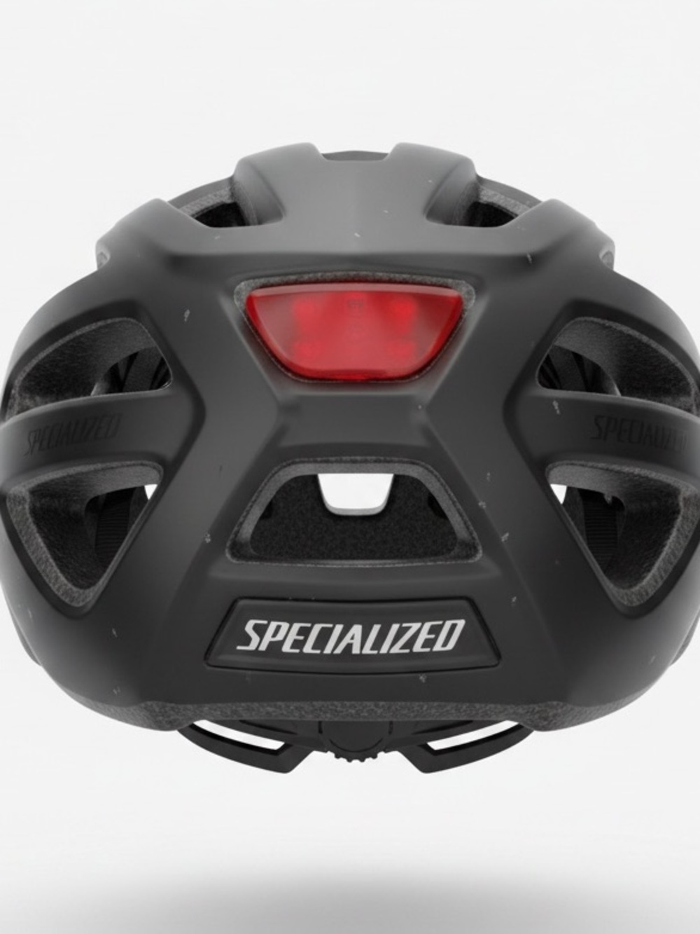 Specialized Bike Helmet – Matte Black with Rear Safety Light